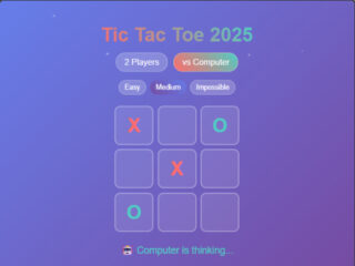 Tic Tac Toe 2025